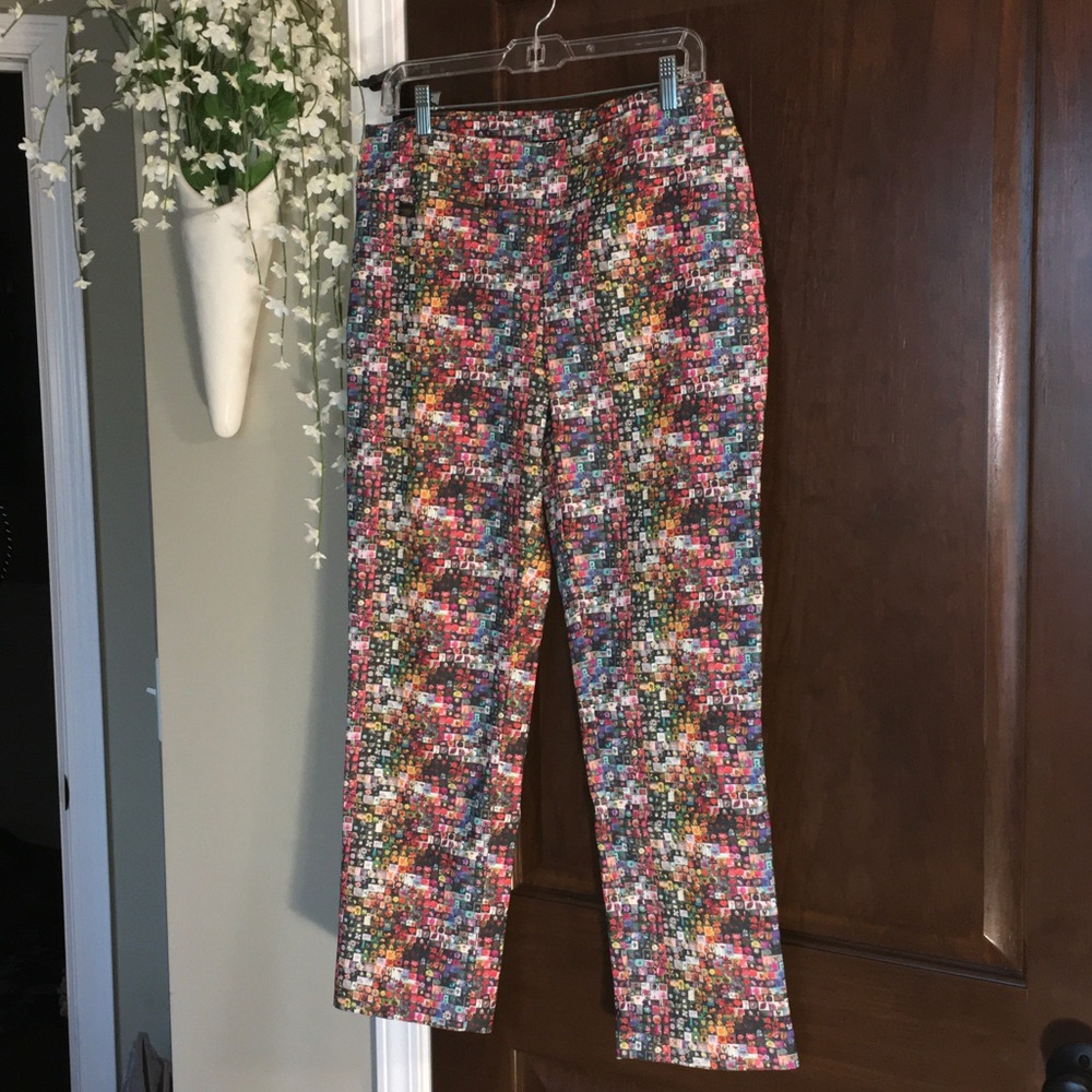 LISETTE Multicolor Mosaic Straight Leg Pants